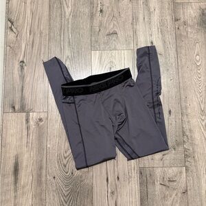 Nike Pro Dri-FIT Tight Fit Compression Leggings in Charcoal and Black